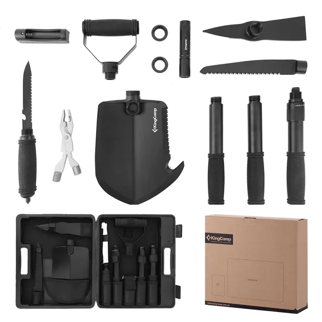 kingcamp-shield-set-de-pelle-multifonction-pliable-pelle-de-survie-robuste-pour- image 1