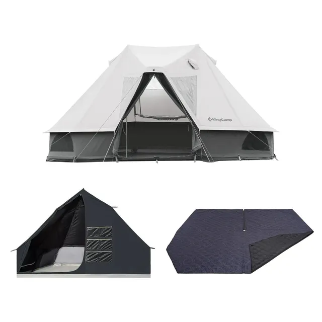 kingcamp-khan-villa-tente-glamping-bundle-4-6-personnes-toile-poly-coton-tc-4-sa image 1