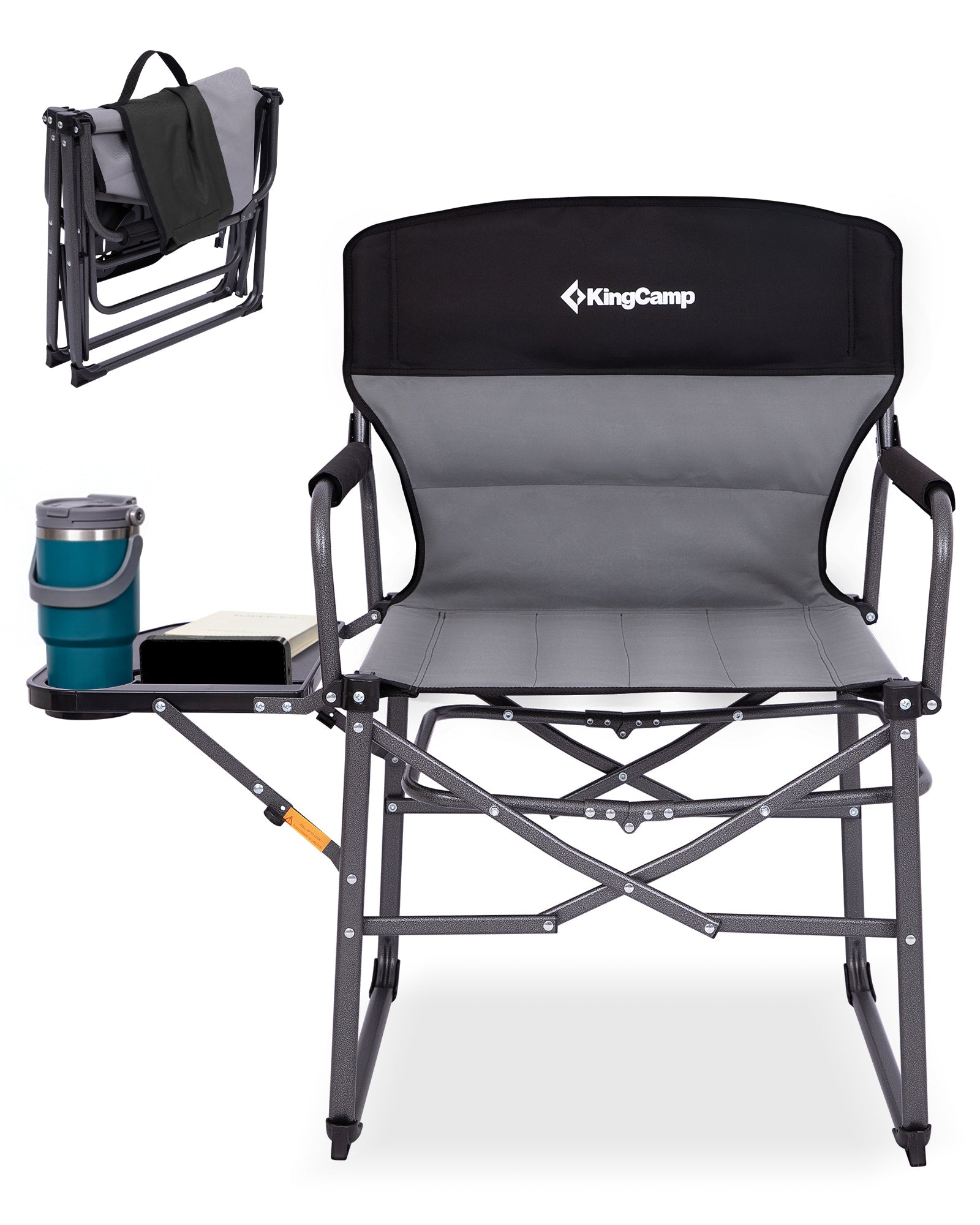 kingcamp-bundle-table-chaise-de-camping-fauteuil-r-alisateur-xxl-avec-table-lat- image 5