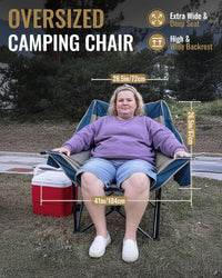 kingcamp-canna-c10-plus-chaise-de-camping-pliante-oversize-rembourr-e image 2