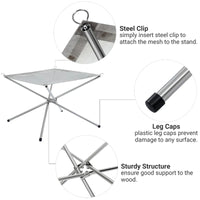 kingcamp-fire-stand-foyer-pliable-en-inox-pour-feu-de-camp-et-bonfire image 2
