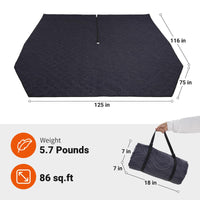 kingcamp-khan-villa-tapis-de-sol-pour-tente-glamping-matelas-de-sol-doux-et-isol image 2