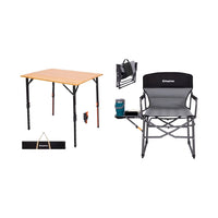 kingcamp-bundle-table-chaise-de-camping-fauteuil-r-alisateur-xxl-avec-table-lat- image 6