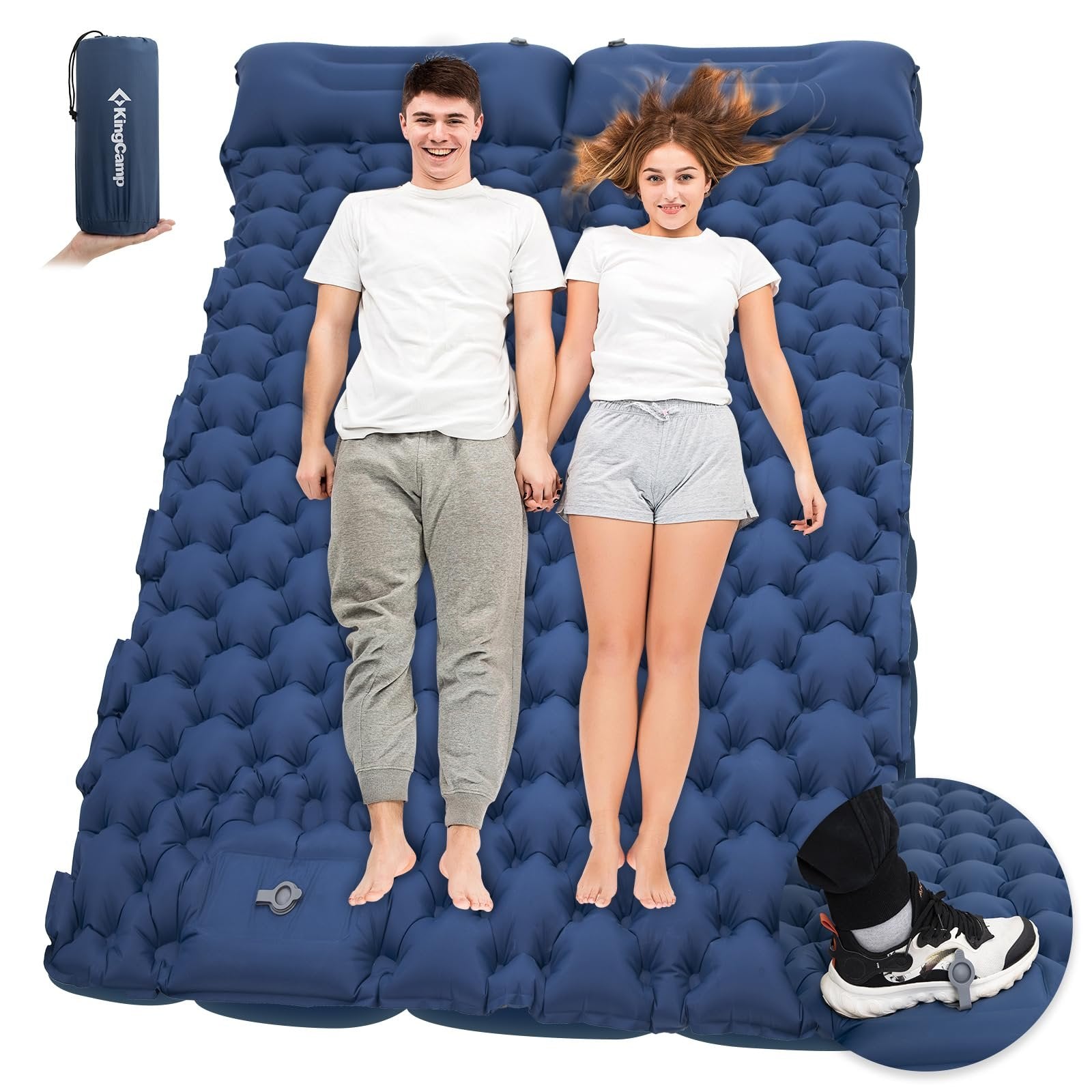 kingcamp-glamping-bundle-tente-cloche-khan-cadre-lit-double-oak-p10-matelas-doub image 7