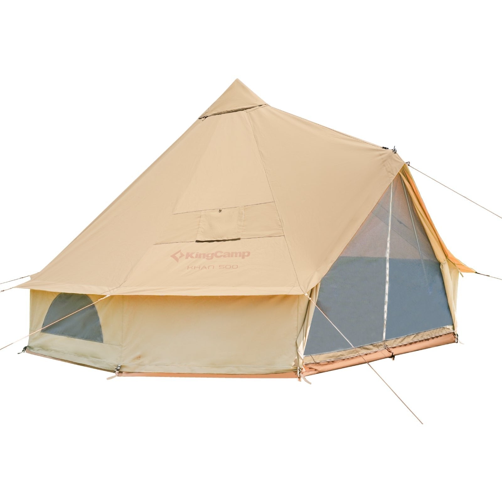 kingcamp-glamping-bundle-tente-cloche-khan-cadre-lit-double-oak-p10-matelas-doub image 4